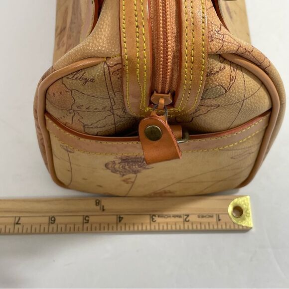 Vintage Allen Edward Map Barrel Handbag - Picture 14 of 14